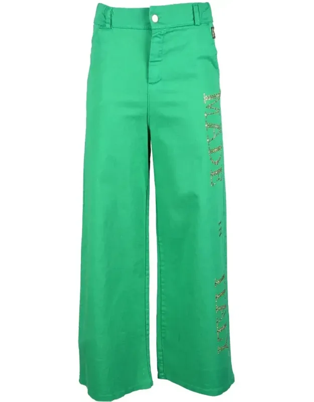 Wide-leg Cropped Trousers