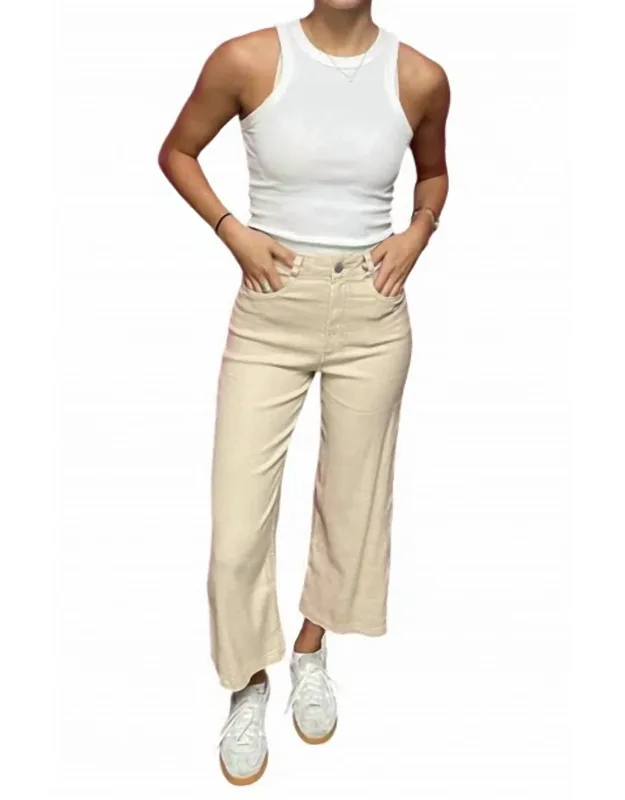 Wide Leg Cropped Pants