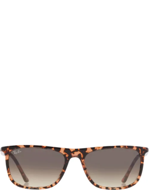 Brown Gradient Rectangular Sunglasses Rb2216 58 Mm Lens Width, 100% Uv Protection