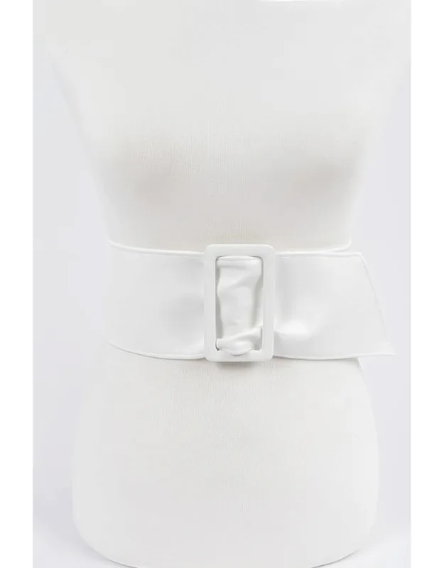 Faux Leather Waist Belt