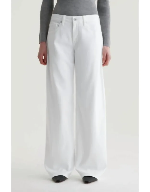 Adria Low-rise Wide Leg Jeans