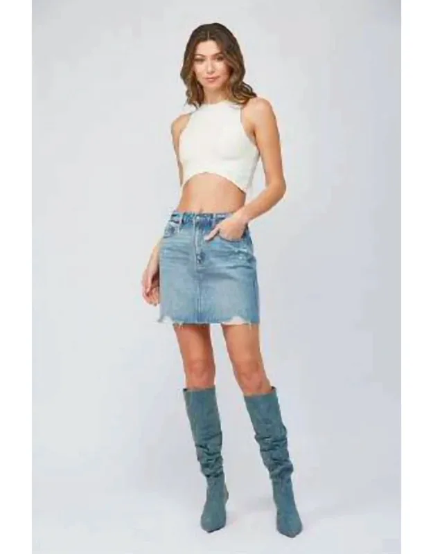 Denim Mini Skirt