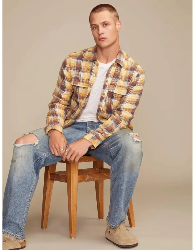 Herringbone Flannel Utility Shirt