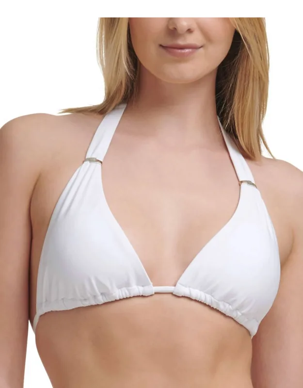 Slider Halter String Bikini Top