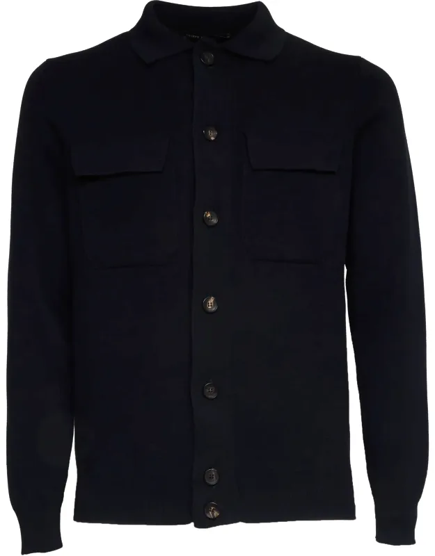 Crepe Cotton Multi-pocket Field Jacket