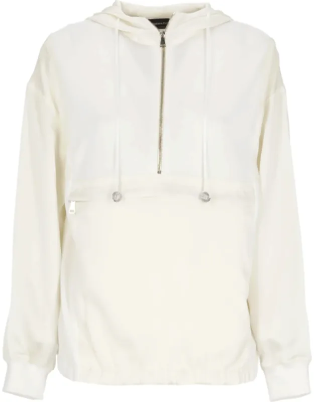 Viscose-blend Drawstring Hoodie