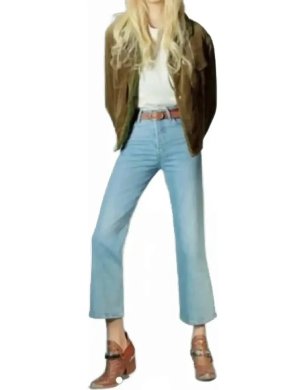 Premium Ribcage Cropped Bootcut Jeans