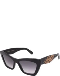 Ferragamo 55mm Sunglasses - Cat Eye Frame, 100% Uv Protection