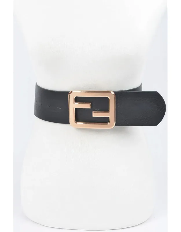 Metal Buckle Waist Belt - Stylish Design, Comfortable Wear