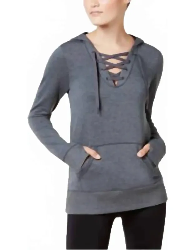 Lace Up Hoodie