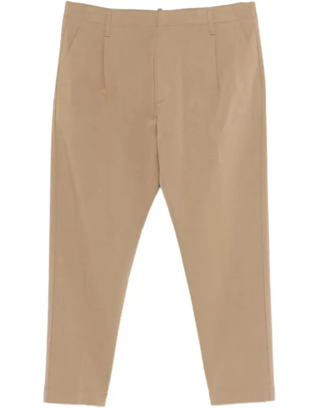 Cropped Tailored Straight Pants