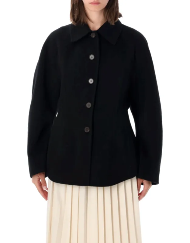 Sculptural Double-face Wool Blazer