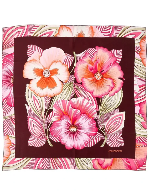 Brezza Print Silk Scarf