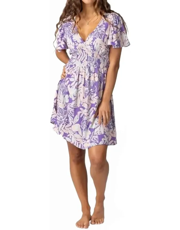 Palm Party Floral Dress