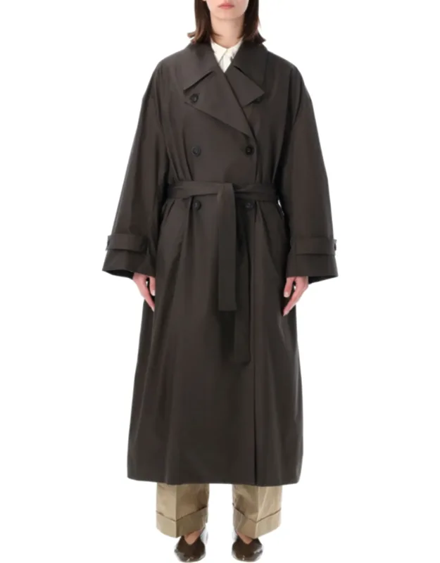 Water-repellent Cotton Poplin Trench Coat