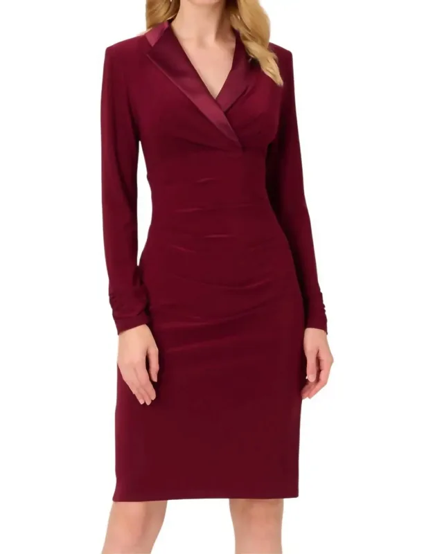 Jersey Tuxedo Dress