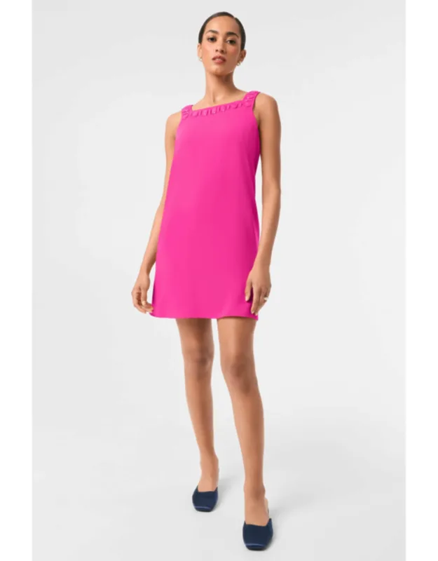 Jewel Neck Mini Dress