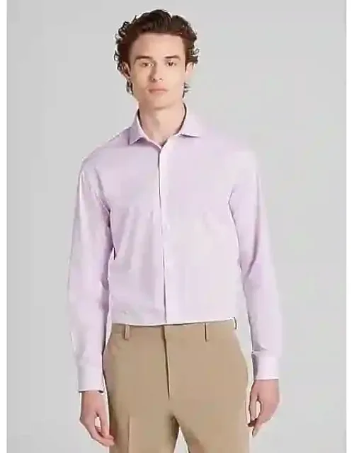 Slim Fit Mini Check Dress Shirt