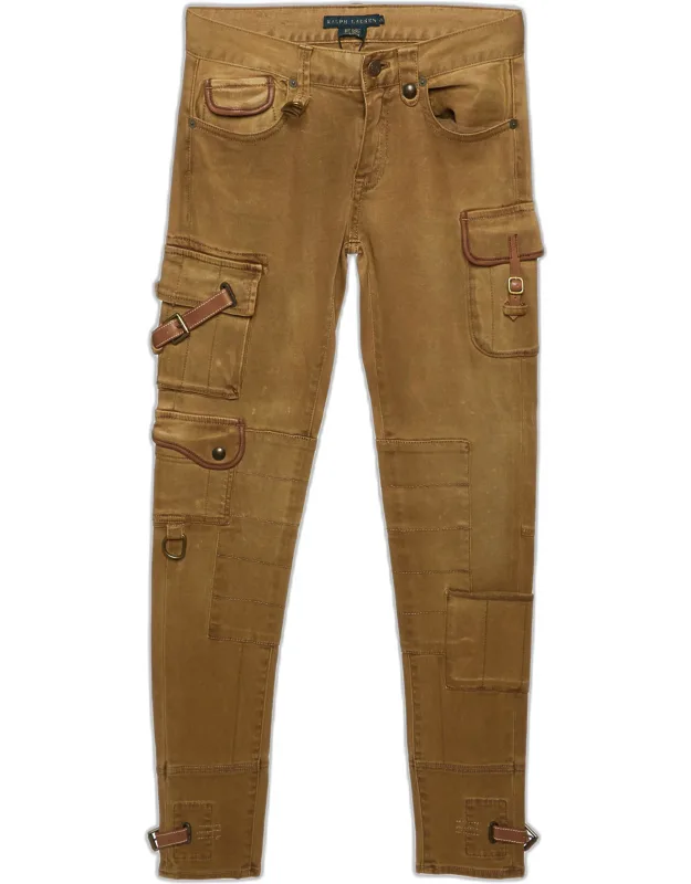 Gabardine Pocket Detail Cargo Pants