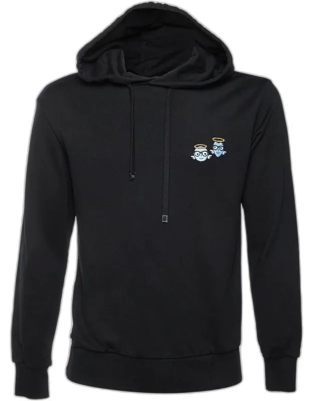Embroidered Cotton Knit Hoodie