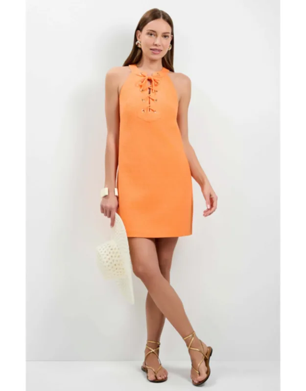 Lace-up Mini Dress