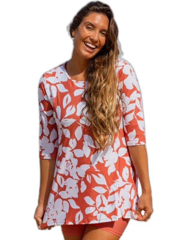 Gia 3/4 Sleeve Swim Tunic