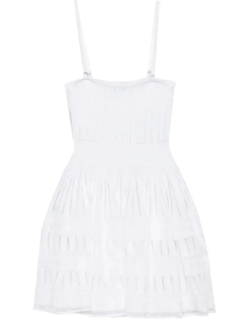 Crinoline Open-knit Mini Dress