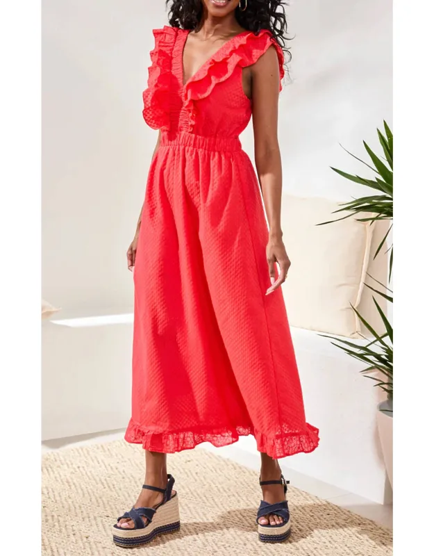 Maxi Dress With Frill Detail