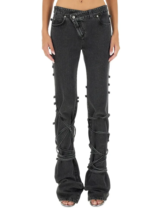 Jeans With Knotted Detail