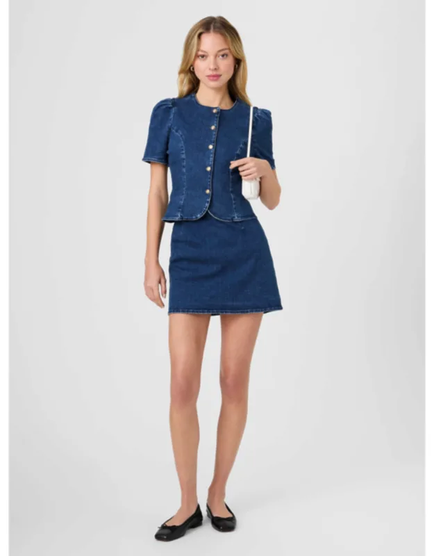 Delancey Denim Mini Skirt