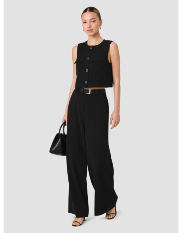 Suiting High Waisted Wide Leg Trousers