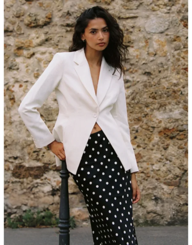 Twill Cinched Blazer