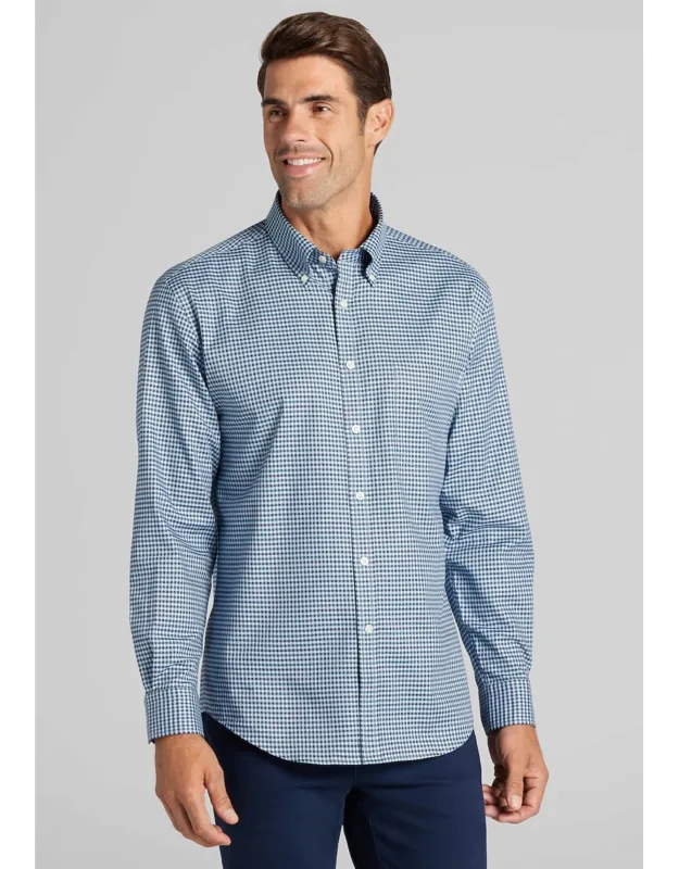 Tailored Fit Small Gingham Button Up Shirt