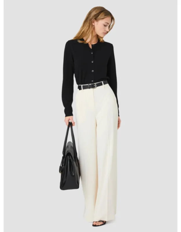 Suiting High Waisted Wide Leg Trousers