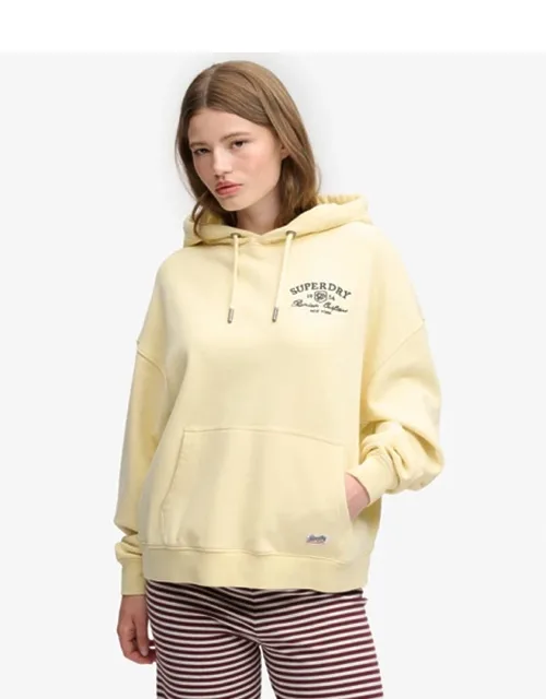 Luxe Casual Embroidered Relaxed Hoodie