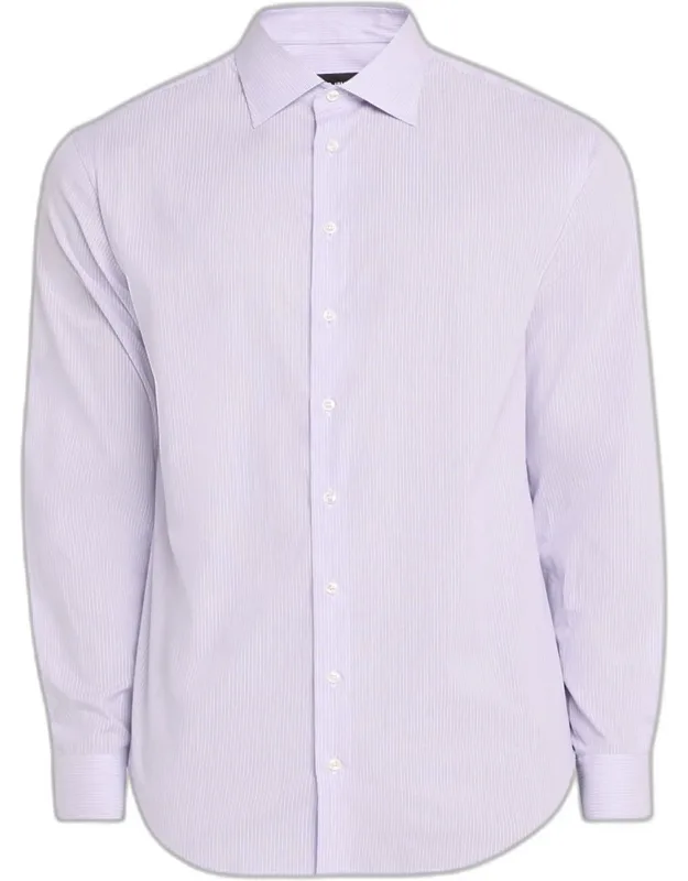 Micro-stripe Dress Shirt