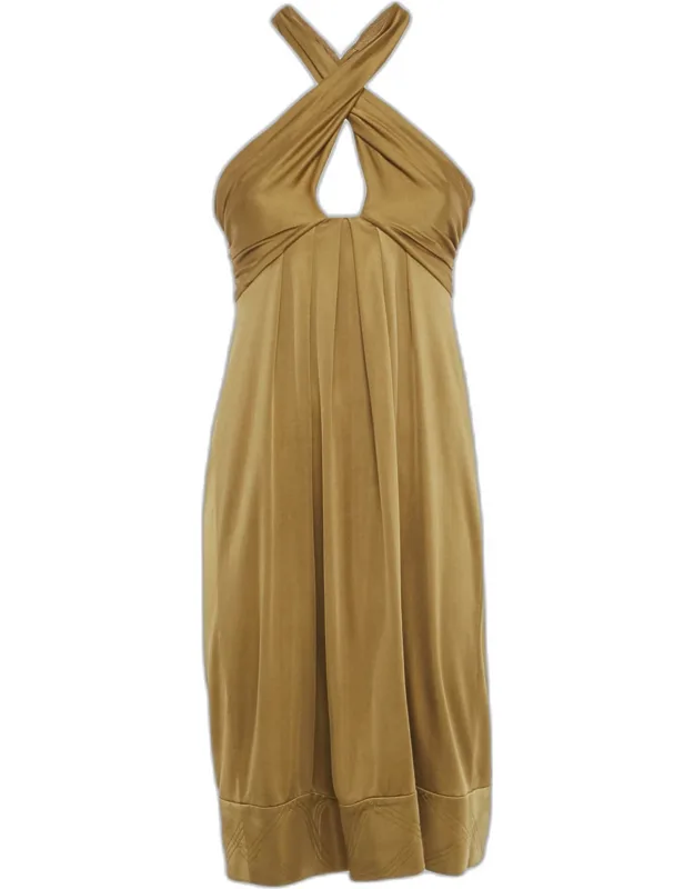 Silk Jersey Draped Dress
