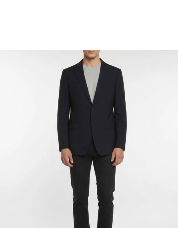 Wool Single Breasted Blazer