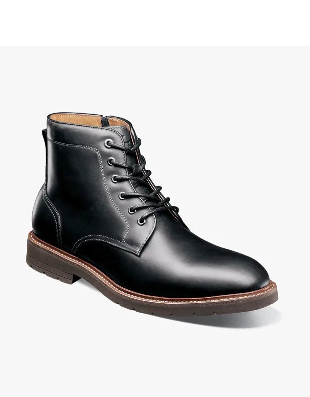 Redford Plain Toe Lace Up Boots