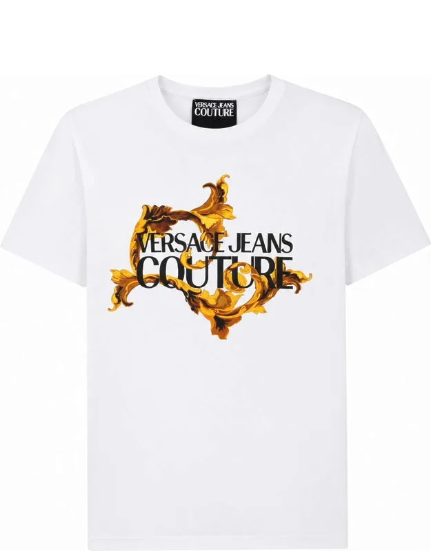 T-shirt With Baroque Logo