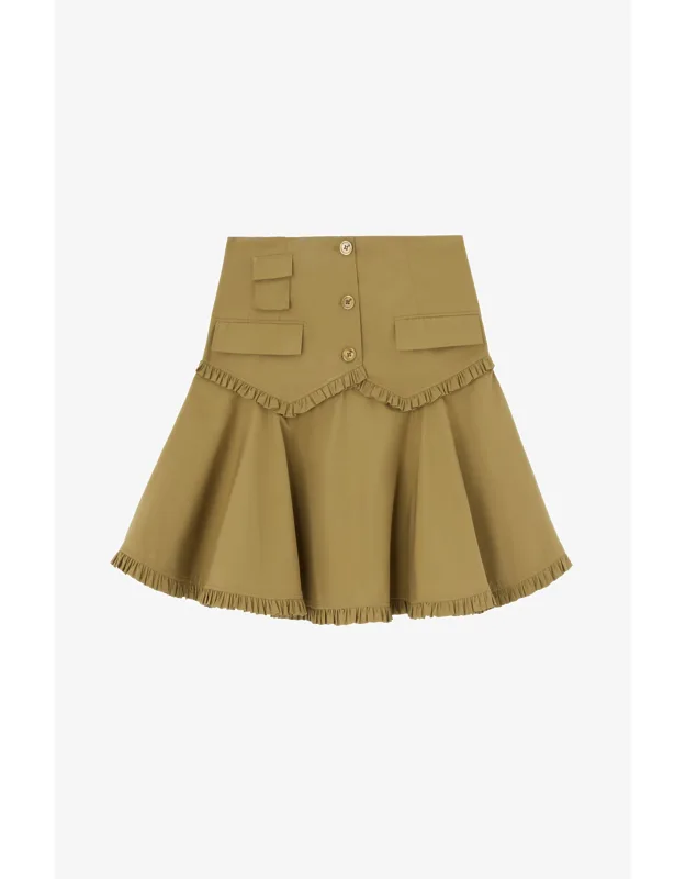 Stretch Cotton Skirt