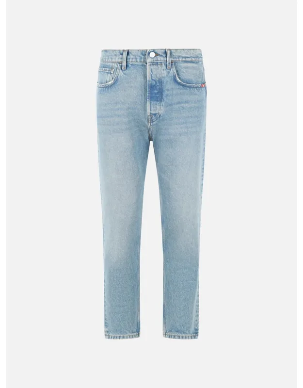 'jeremiah Light Blue Cotton Jeans With Belt Loops And Five-pocket Style'