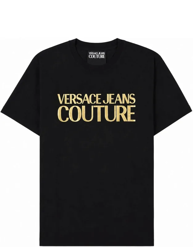 T-shirt With Metallic Logo