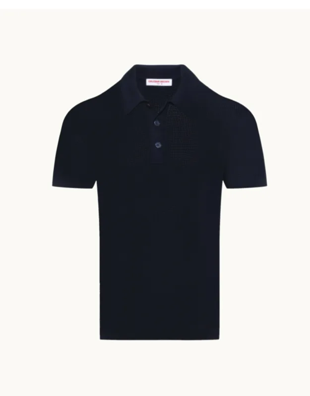 Knitted 3 Button Polo Shirt