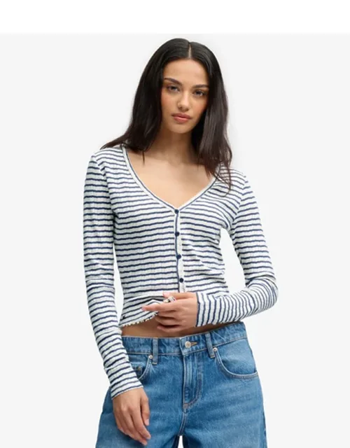 Athletic Essential Pointelle Cardigan