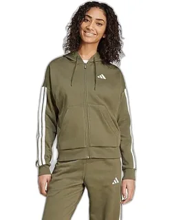 Essentials 3-stripes Fleece Full-zip Hoodie