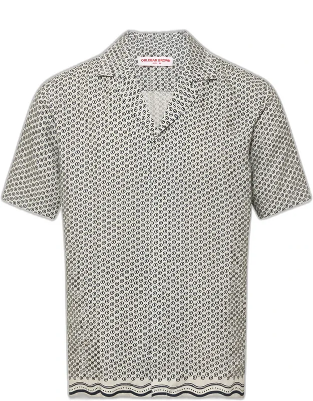 Printed Linen Short Sleeve Shirt