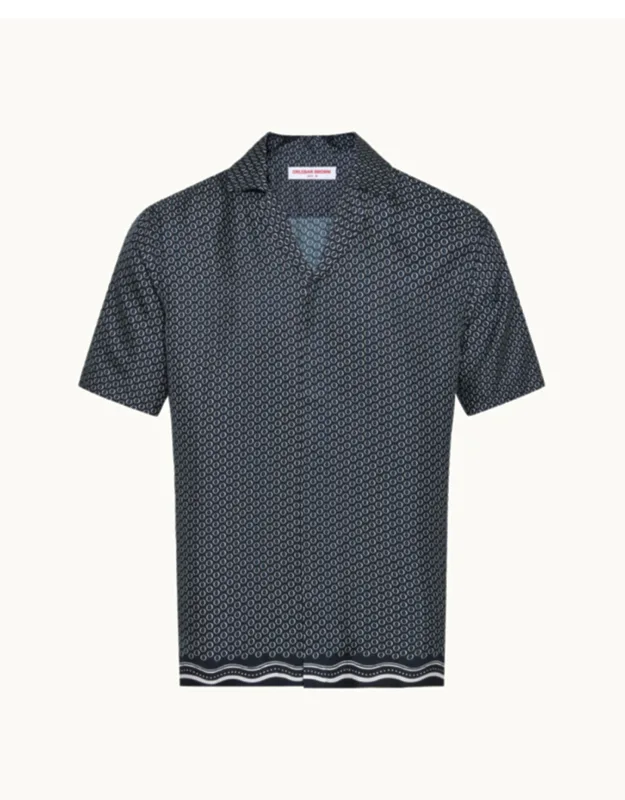 Luxury Printed Silk Shirt