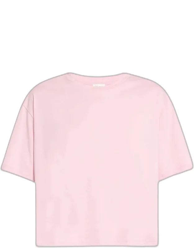 Cropped Pima Cotton Pajama Set