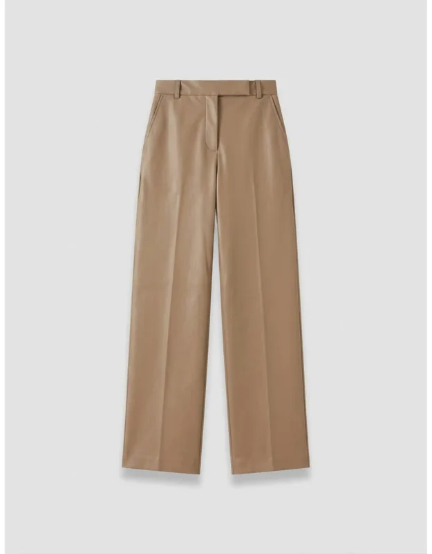 Yukio Gabardine Stretch Trousers - High-rise, Wide Leg